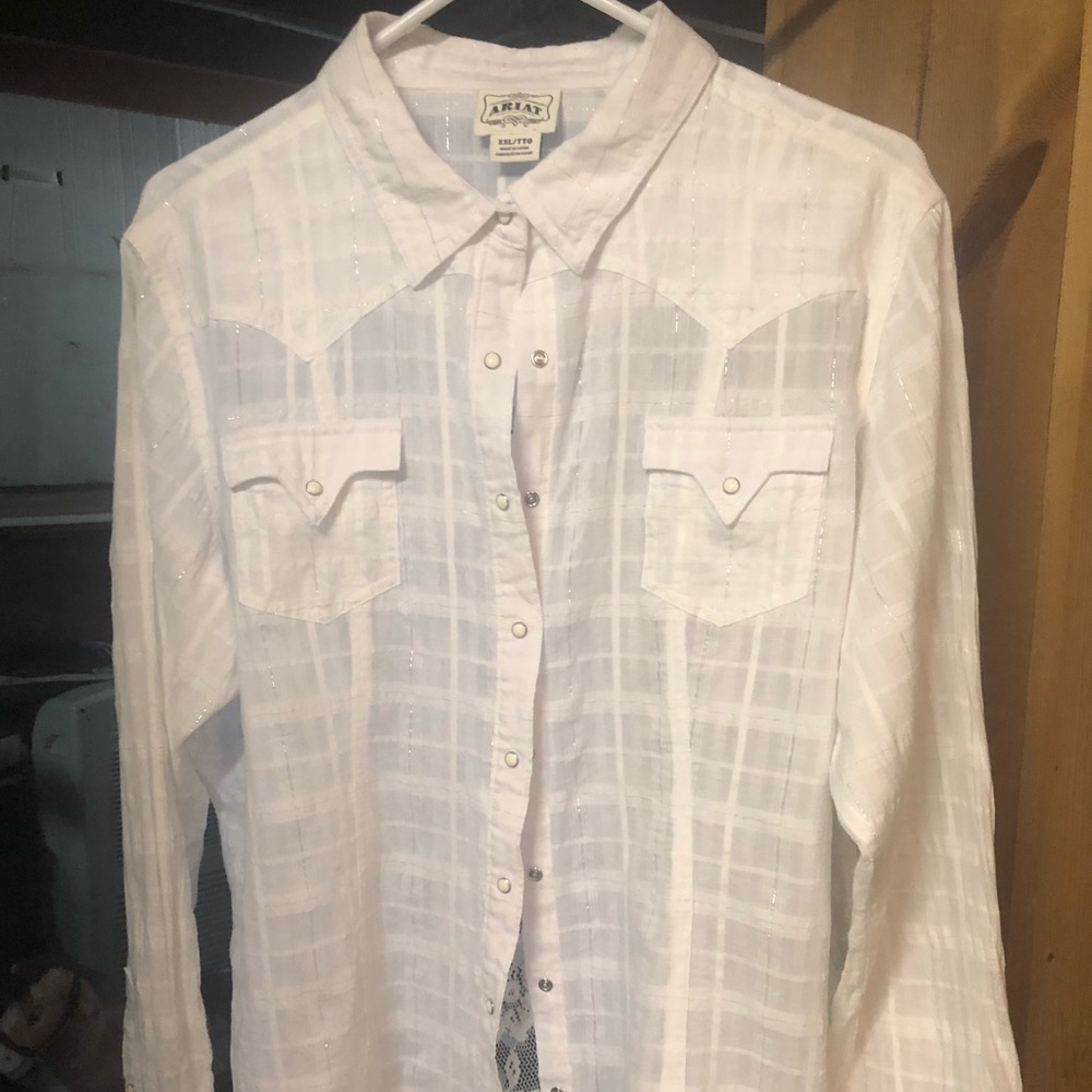 Western button up light weight summer shirt .